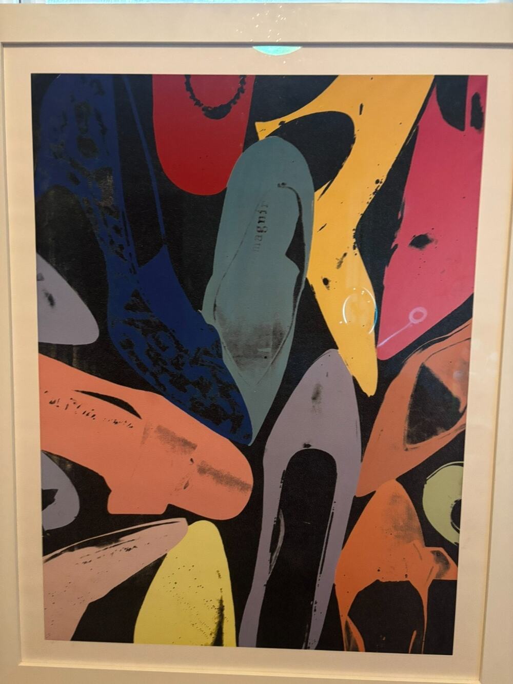 Rare Andy Warhol Diamond Dust Shoes 41"x31" Framed 2010 McGaw Giclee Print